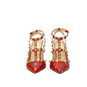 SOLD!!! Valentino Rockstud dark red 37.5. New
